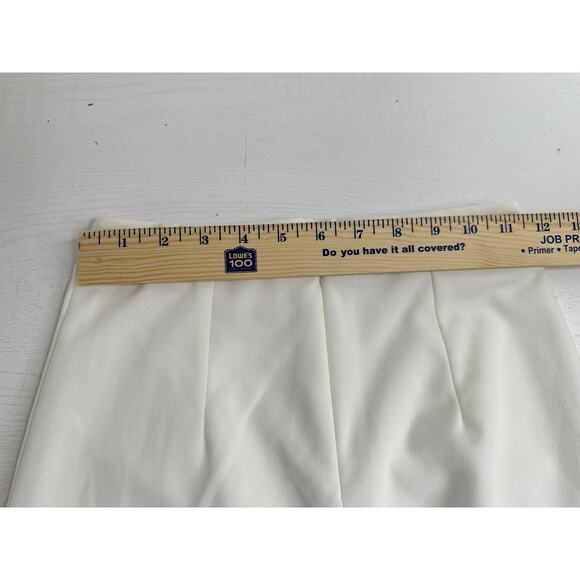 Lulus New! White Wide-Leg Pants High Waisted Back Zipper Vacay Workwear XS - Picture 4 of 7